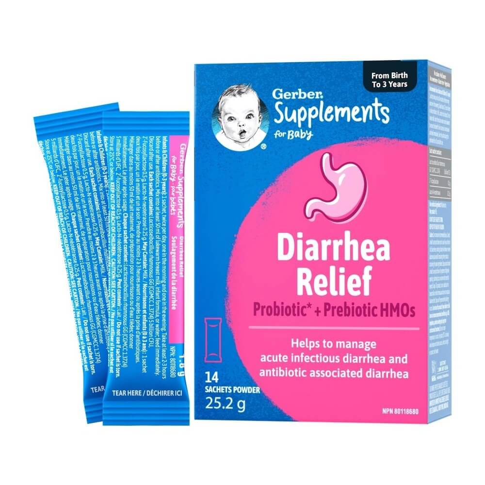 GERBER Supplements, Diarrhea Relief Powder Sachets 