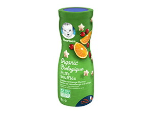 Soufflés Gerber® Biologique, Canneberge et orange Soufflés Gerber® Biologique, Canneberge et orange