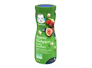 Soufflés Gerber@sup® Biologique, Figue et baies Soufflés Gerber@sup® Biologique, Figue et baies